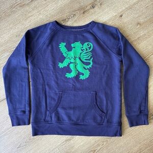 Surf Royalty Kids XL Sweatshirt Purple Green Lion Graphic Crewneck